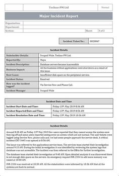 the incident report form is shown