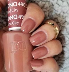 490 Redwood City Gel & Polish Duo by DND Band Nails, Fall Gel Nails, Redwood City, Gel Polish Colors, Fall Nail Colors, Dip Powder Nails