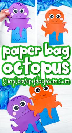 paper bag octopus craft for kids to make