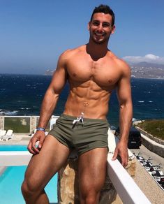 These olive green, summer-ready swim trunks are everything! 100% chlorine resistant Low-rise cut 82% Nylon / 18% Elastane Unique Swimsuits, Top Swimwear, Swimwear Model, Mens Trunks, Tan Guys, Andrew Christian, Mens Swim Shorts, Swim Brief, Muscular Men