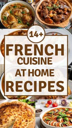 french cuisine at home with text overlay