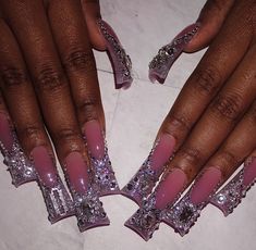 Long Duck Nails, Flare Acrylic Nails, Acrylic Toe Nails, Duck Nails, Ombre Acrylic Nails, Colored Acrylic Nails, Grunge Nails, Short Square Acrylic Nails, Dope Nail Designs