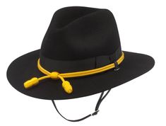 CavHooah "Cattleman" Cavalry Hat - Milano 4X pre-shaped black hat with leather chinstrap. $149.00 Adjustable Black Hat Bands For Riding, Black Hunting Cap, Black Military Brimmed Hat, Black Brimmed Military Hat, Black Flat Brim Hunting Hat, Black Hat With Short Brim For Ceremonial Use, Black Ceremonial Hat With Short Brim, Black Short Brim Hat For Ceremonial Use, Black Short Brim Ceremonial Hat