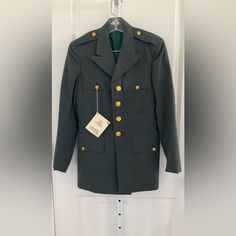 Us Army Vintage Coat/Jacket. Size 34regular. New With Tags. Vintage Coat, Us Army, Mens Jackets, Coats Jackets, Jackets & Coats, Man Shop, Tags, Green, Quick Saves