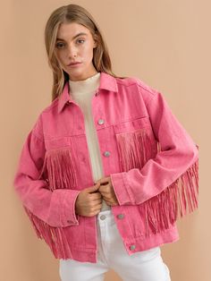 Pink Cowgirl Closet, Ladies Coat, Wing Design, Boheme Chic, Loose Coats, Trendy Jackets, Long Sleeve Outerwear, Denim Patterns, Solid Clothes