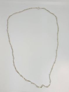 925 Silver Twisted Bead Ball Chain Item w #1687 Clean and in good condition 19.5 inches long Sterling Silver Beaded Pearl Necklace, Silver Dainty Beaded Pearl Necklace, Dainty Silver Beaded Pearl Necklace, Formal Silver Satellite Chain Necklace, Silver Beaded Necklaces For Jewelry Making, Filigree Ring Gold, Twist Beads, Bead Ball, Bethlehem Pa