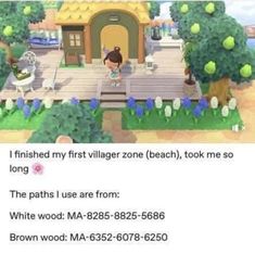 an animal crossing game with the caption i finished my first village zone beach, took me so long