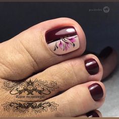 Feet Nail Design, Pretty Toe Nails, Cute Toe Nails, Summer Toe Nails, Pedicure Designs, New Nail, Toe Nail Designs, Pedicure Nail Art, Manicures Designs