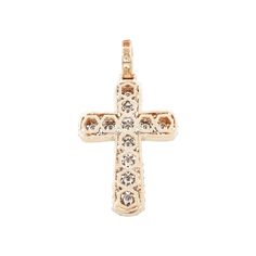 14k Diamond Cross With 2.90 Carats Of Diamonds #11311 -100% 14K Gold, 7.3 grams -2.90ct of Natural Diamonds -Diamond Quality: SI-VS Measurements: -Height: 1.4in -Bail Size: 7.25mm -Uni-Sex Religious Pendant Diamond Cross, White Rose Gold, White Rose, Natural Diamonds, Diamonds, Size 7, Rose Gold, Pendant, Gold