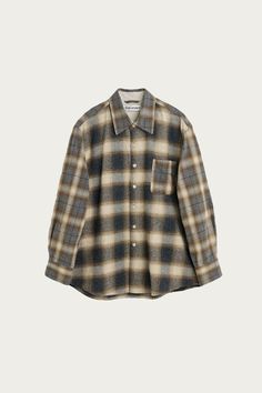 Our Legacy - Above Shirt - Doyle Check Lagger Flannel - Canoe Club Flannel Texture, Checked Fabric, Check Fabric, Japanese Cotton, Our Legacy, Japanese Fabric, Engineered Garments, Mother Of Pearl Buttons, Pearl Buttons