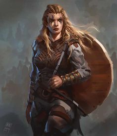 Woman In Armor, Jhin League Of Legends, Viking Warrior Woman, Arte Viking, Heroic Fantasy, Viking Woman