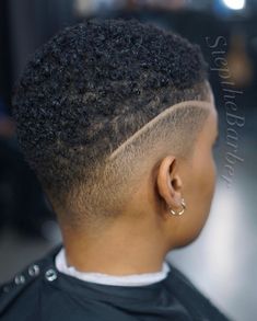 Hairstyles Excellent Low Fade Haircut Ideas Shaved Head Designs Women Undercut, Faded Sides Women Black, Low Taper Black Woman, Short Fade Haircut For Women Black, Low Fade Black Woman, Shaved Haircuts For Black Women, Feminine Fade Haircut Black Women, Women’s Fade Haircut, Stud Haircut Black