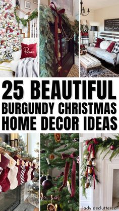 25 Beautiful Burgundy Christmas Home Decor Ideas Christmas Tree Burgundy And White, Neutral And Burgundy Christmas, Brown And Burgandy Christmas Tree, Green And Burgundy Christmas Decor, Navy And Burgundy Christmas Decor, Burgundy And Emerald Christmas Tree, Gold And Burgandy Christmas Tree, Cranberry Red Christmas Decor, Red And Natural Christmas Tree