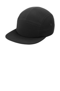 a black hat is shown on a white background and it's not in use