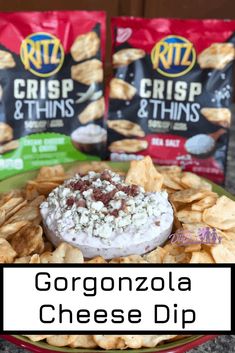 Chip Dip with Sour Cream and gorgonzola