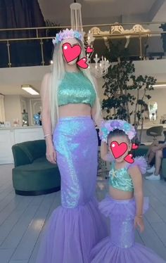 Our mother-daughter mermaid costume is specially designed upon your request. First of all, I would like to thank these beautiful mother and daughter who bought these sets from me for these beautiful photos. Our mermaid dress, which is specially prepared for mothers who want to be a mermaid on their special days with their daughters, consists of two pieces. This dress is handmade and we use high quality material and fabric for each dress. - All dresses are made to order. All dress pictures are 10 Fitted Mermaid Dress For Costume Party, Fitted Purple Mermaid Dress For Dress-up, Fitted Sleeveless Mermaid Dress For Dress-up, Fitted Princess Mermaid Dress For Costume Party, Fitted Princess Mermaid Dress With Mermaid Hem, Princess Style Fitted Mermaid Dress, Fitted Princess Style Mermaid Dress, Fitted Sleeveless Princess Mermaid Dress, Mother Daughter Mermaids