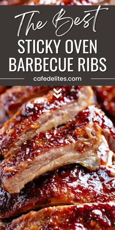 the best sticky oven barbecue ribs recipe