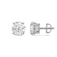 2.0CT Round Cut Moissanite Diamond Stud Earrings for Women Solitaire Round Lab Grown Diamond Earrings, Round Solitaire Lab Grown Diamond Earrings, Solitaire Lab Grown Diamond Round Earrings, Solitaire Round Lab-grown Diamond Earrings, Formal Round Moissanite Diamond Earrings, Gia Certified Lab Grown Diamond Earrings, Moissanite Brilliant Cut Round Diamond Earrings, Moissanite Diamond Earrings With Brilliant Cut, Timeless Moissanite Round Cut Earrings