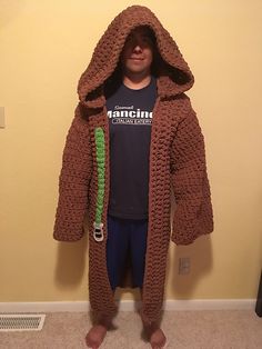 Ravelry: Bulky Jedi/Sith Hooded Robe pattern by Jami Mumaw