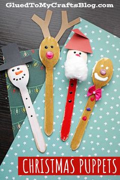 christmas puppets made out of popsicle sticks