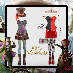 an image of alice and the wonderland characters