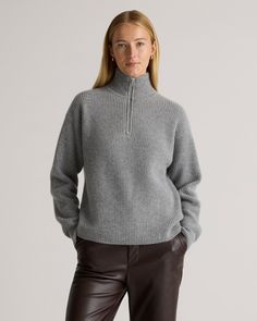 Channel a coastal classic vibe with our Mongolian Cashmere Fisherman Quarter Zip Sweater—it's ultra soft, cozy, and made to last. Wear it zipped up for a cozy, polished look or open for a more relaxed vibe. Designed with that timeless fisherman ribbed texture, this thick-gauge knit will be your go-to all season long. Cozy Fall Outfits, Classic Vibe, Silk Cami, Quarter Zip Sweater, Womens Cashmere, Ribbed Texture, Zip Sweater, Polished Look, Blouse Dress