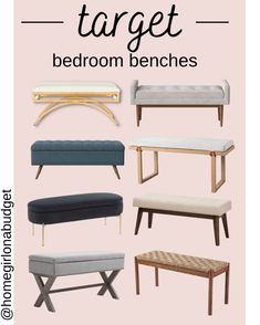 the ultimate guide to target bedroom benches for every room in your home, including storage and organization