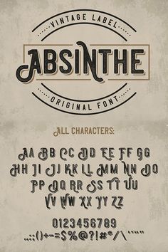 an old fashioned font and numbers are displayed in this image with the title above it