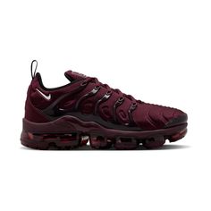 Nike Air VaporMax Plus Men's Shoes Maroon Shoes, Air Vapormax Plus, Nike Air Vapormax Plus, Cute Nike Shoes, Black 13, Cute Nikes, Air Vapormax, Red Nike, Heritage Fashion