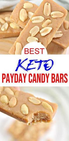 the best keto payay candy bars are made with almonds and peanut butter