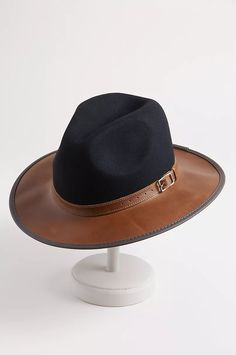 click to expand Leather Fedora For Fall Travel, Leather Fedora For Travel In Fall, Fall Travel Leather Fedora, Leather Wide Brim Fedora For Outdoor, Leather Hats For Travel In Fall, Leather Travel Hat For Fall, Brown Wide Brim Fedora For Outdoor Activities, Leather Hat Bands For Fall Travel, Leather Hat Bands For Travel In Fall