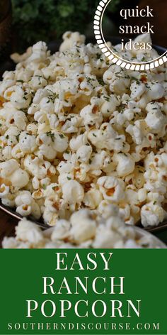 When snack cravings hit, there is nothing that satisfies like a batch of quick & easy Ranch Popcorn! Hot and fresh homemade popcorn tossed in classic Ranch seasoning with the best tips for popping up no-fail popcorn that is always crisp, loaded with flavor and completely addictive. Whirley Pop Recipes, Homemade Popcorn Seasoning, Ranch Popcorn, Popcorn Seasoning Recipes, Southern Discourse, Southern Cooking Recipes, Homemade Popcorn, Popcorn Seasoning