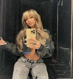 Highlights With Bangs, Bangs Black Women, Blonde Bangs, February 10, Bangs, Black Women, Highlights, Blonde, Mirror