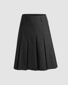 Details: Midi pleated skirtwith high-waist designSkirt Length: MidiMaterials:95% Polyester + 5% Spandex