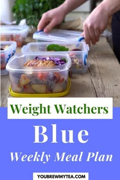 blue weekly meal plan for weight watchers