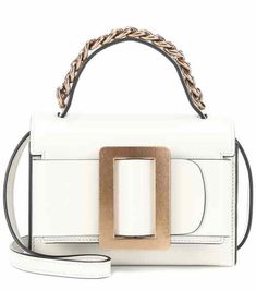 Fred leather shoulder bag | Boyy Tonal Outfits, Real Leather Handbags, White Purses, Handbags Leather, White Handbag, Genuine Leather Purse, Leather Shoulder Handbags, Genuine Leather Handbag