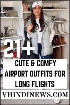 21 Chic and Comfortable Women's Travel Outfits for Long Flights 46 Long Haul Flight Outfit Women, Airport Long Flight Outfit, Long Flight Outfit For Women, Outfits For Long Flights, Air Travel Outfits, Modern Chic Outfits, Long Haul Flight Outfit, Classy Travel Outfit, Long Flight Outfit