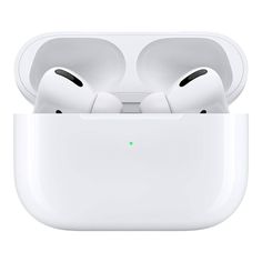 an apple airpods with charging case