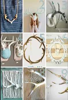 the collage shows several different types of items that can be used as wall hangings