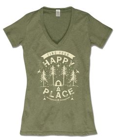 Tshirt Design Inspiration, Gifts For Campers, Outdoor Shirt, Text Style, One By One, Personalized T Shirts, Yoga Clothes