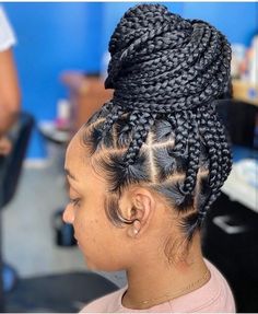 Big Part Knotless Box Braids, Big Knotless Box Braids, Braiding Styles, Big Box Braids Hairstyles, Feed In Braids Hairstyles, Braids Styles, African Hair Braiding Styles, Box Braids Hairstyles For Black Women, Braids Hairstyles Pictures