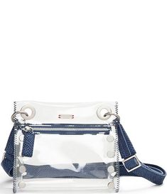 Hammitt Tony Small Clear Grommet Studded Zip Crossbody Bag | Dillard's Clear Stadium Bag, Clear Handbags, Stadium Bag, Perfect Handbag, Clear Bags, Dillard's, Tote Handbags, Fashion Bags, Crossbody Bag