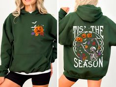 Two-sided Pumpkin Season Hoodie, Cute Fall Hoodie, Thanksgiving Gift, Halloween Hoodies For Women, Fall Gifts, Autumn Hoodie Product Features GILDAN product features 50% cotton/50% polyester Heather Sport 60P/40C Double-needle stitching at shoulder, armhole, neck, waistband and cuffs 1x1 rib with spandex Air jet yarn for softer feel and reduced pilling Tear away label How Do I Order 1- Please review all the information provided before placing an order 2- Select the item type and size using the d Halloween Hoodies, Autumn Hoodie, Hoodie Cute, Hoodies For Women, Pumpkin Season, Halloween Hoodie, Fall Hoodies, Pumpkin Seasoning, Fall Gifts