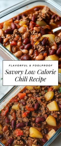 Image for Savory Low Calorie Chili Recipe