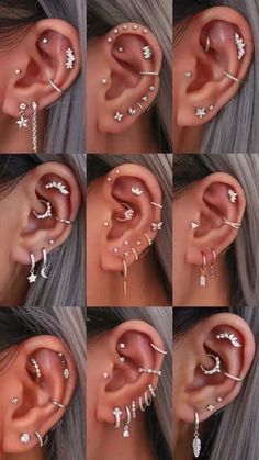 many different types of ear piercings