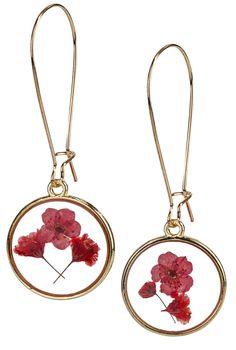 PRICES MAY VARY. 🌎A MAGICAL CONNECTION TO NATURE: Embrace the magic of adorning yourself with real flowers. These earrings provide a captivating link to nature, enabling you to carry a fragment of its exquisite beauty wherever you journey. 🌼 EXPERIENCE NATURE'S BEAUTY: Elevate your fashion with our distinctive round earrings, showcasing real dried red flowers encased in resin – each piece is truly unique! 🌟 PREMIUM GOLD CRAFTSMANSHIP: Expertly crafted in yellow gold, these earrings offer a bl Epoxy Earrings, Dried Flower Earrings, Dried Flower Resin, Natural Boho, Flower Resin, Women Pink, Dried Flower, Round Earrings, Real Flowers