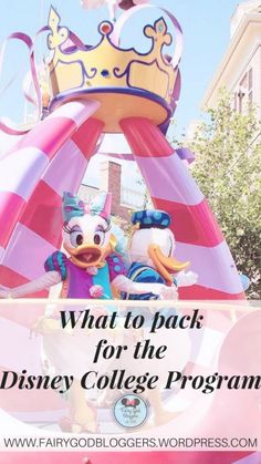 what to pack for the disney college program