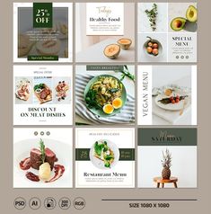 the website is designed to look like it has many different menus and food items