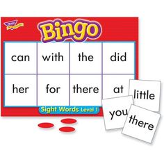 the sight words game is shown with three red circles