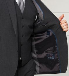 The world's most comfortable suit is here! Crafted with ultimate comfort in mind, this suit has been engineered with the latest innovations in fabric tech. 360-degree stretch creates unparalleled kinetic freedom. | Hechter Paris Modern Fit DH-XTECH Ultimate Performance Suit in Charcoal, Size Defaularge Tall | Polyester/Wool/Lycra | Solid Suit Separates, Model Fits, Modern Fit, 360 Degree, High Performance, Motion, Paris, Wool, Pants